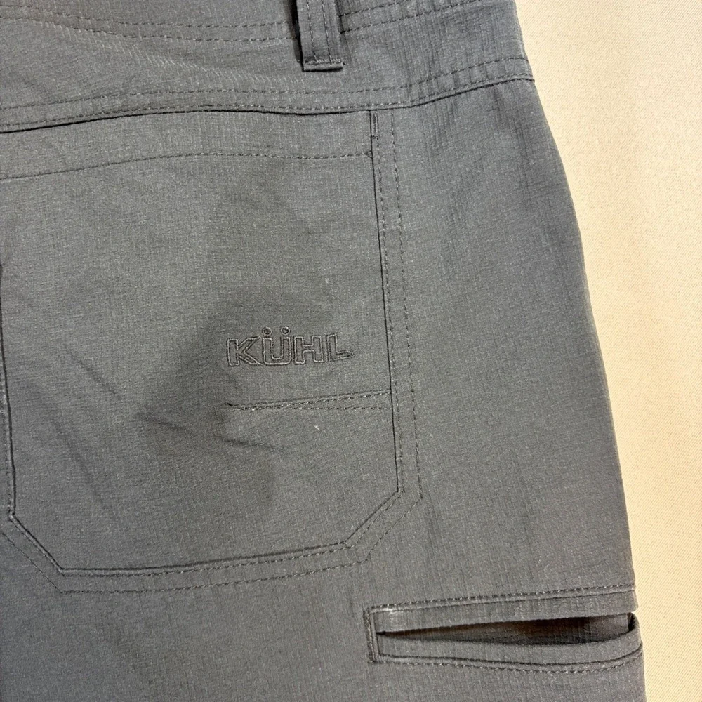Kuhl Silencr Pants Mens 40x32 Charcoal Gray Ripstop Hiking Outdoor 5166 EUC